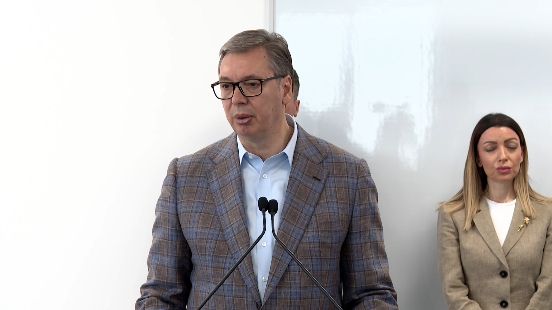 Pancevo Aleksandar Vucic, predsednik Srbije, o smanjenju nivoa zaposlenosti u Srbiji